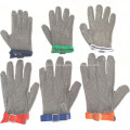 Wrist length steel ring mesh butcher glove